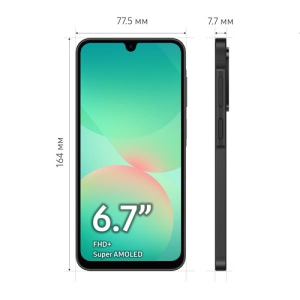 6.7" Смартфон Samsung Galaxy A26 256 ГБ черный