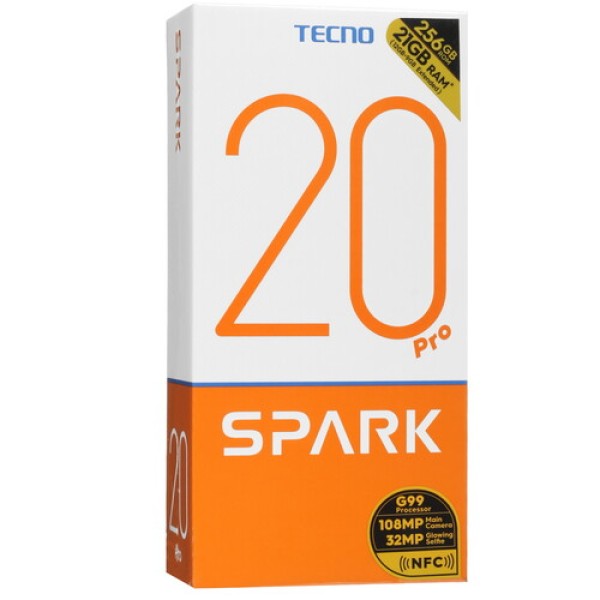 6.8" Смартфон Tecno SPARK 20 Pro 256 ГБ золотистый