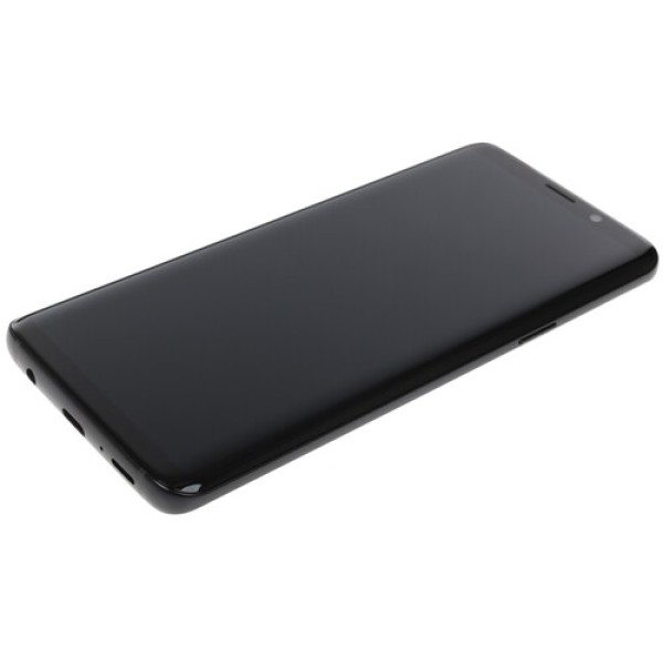 Смартфон Samsung Galaxy S9 5.8" 64Gb Black 8(4x2,9Ghz+4x1,9Ghz)/4096Mb/2960x1440/sAMOLED/2SIM/LTE/NFC/IP68/Cam12/3000mAh/Android 8.0