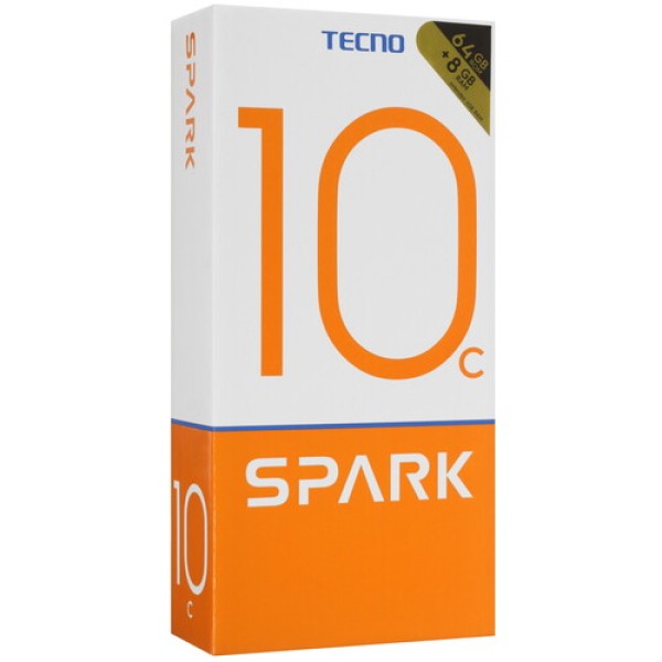 6.56" Смартфон Tecno SPARK 10C 64 ГБ синий