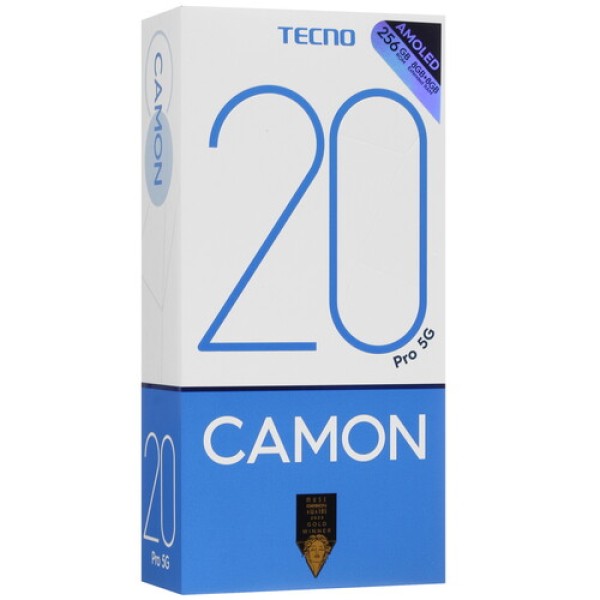6.7" Смартфон Tecno CAMON 20 Pro 5G 256 ГБ синий