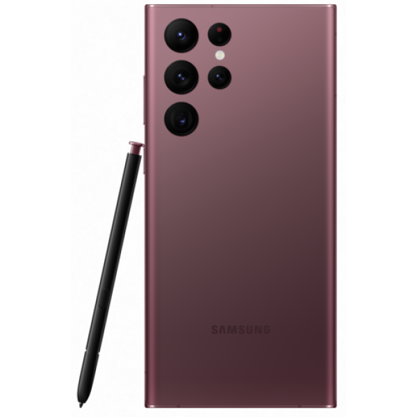 Смартфон Samsung Galaxy S22 Ultra 12/256Gb [6,8"/5G/NFC/Cam108+12+10+10Mpx/5000mAh/Бургунди]