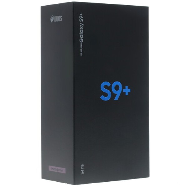 Смартфон Samsung Galaxy S9+ 6.2" 64Gb Purple 8(4x2,9Ghz+4x1,9Ghz)/6144Mb/2960x1440/sAMOLED/2SIM/LTE/NFC/IP68/Cam12+12/3500mAh/Android 8.0
