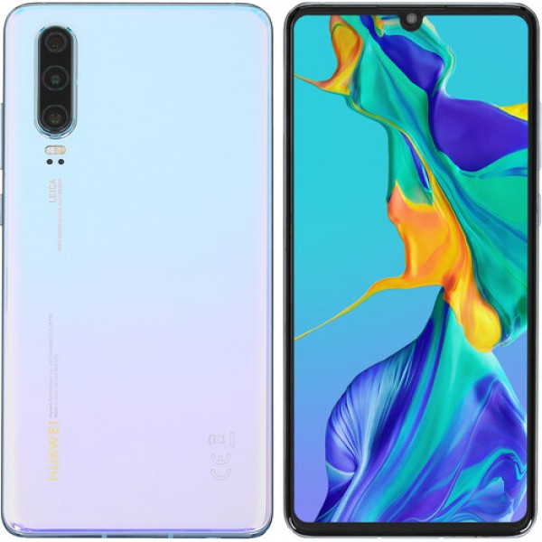 Смартфон Huawei P30 6.1" Breathing Crystal 128Gb 8(2x2.6Ghz+2x1.92Ghz+4x1.8Ghz)/6144Mb/2340x1080/OLED/2SIM/LTE/Cam40+16+8/3550mAh/Android 9.0