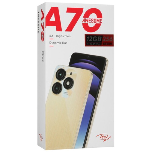 6.6" Смартфон Itel A70 256 ГБ черный