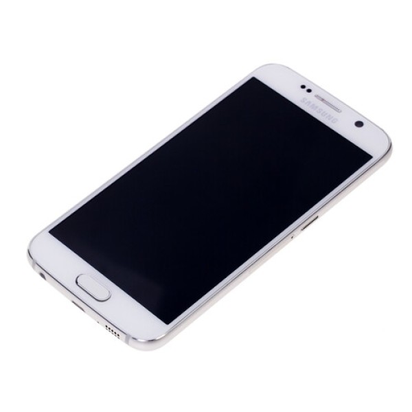 Смартфон Samsung SM-G920 Galaxy S6 5.1" 64Gb White 8x1.5Ghz/3072Mb/2560x1440/2SIM/3G/LTE6/GPS/Cam16/2550mAh/Android 5.0