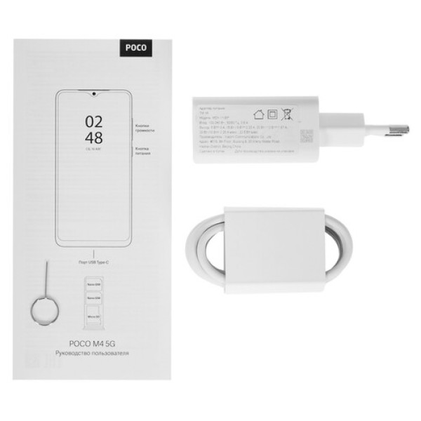 6.58" Смартфон POCO M4 64 ГБ голубой