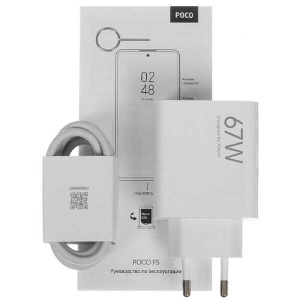 6.67" Смартфон POCO F5 256 ГБ синий