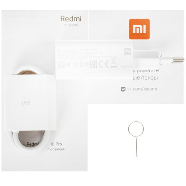 6.67" Смартфон Xiaomi Redmi Note 10 Pro 256 ГБ голубой