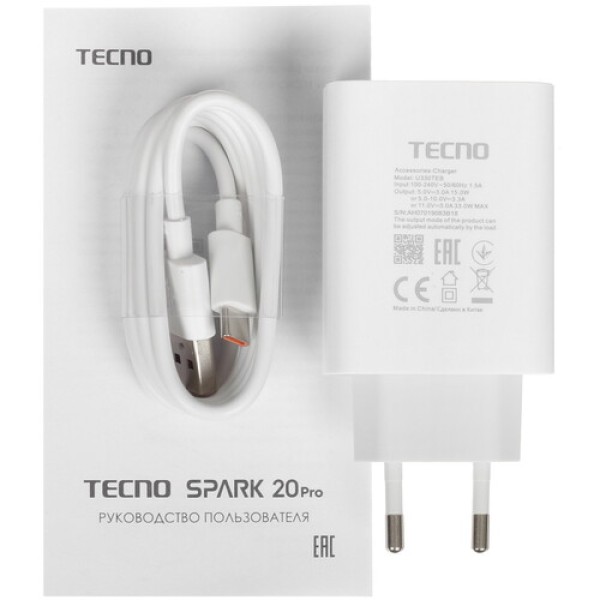 6.8" Смартфон Tecno SPARK 20 Pro 256 ГБ зеленый