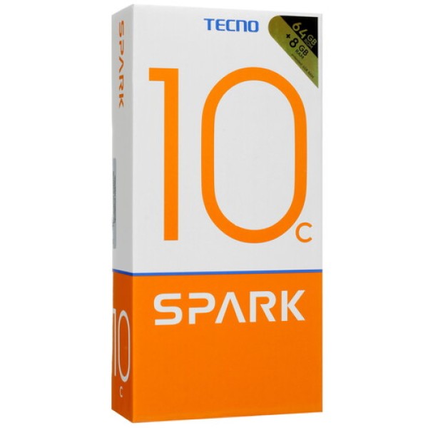 6.56" Смартфон Tecno SPARK 10C 64 ГБ зеленый