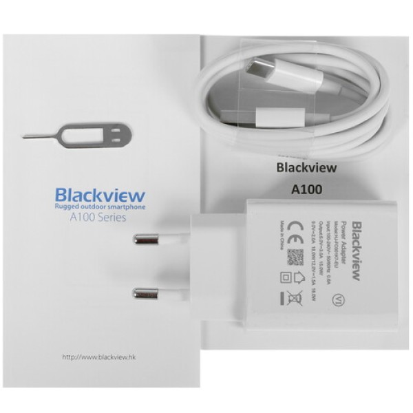 6.67" Смартфон Blackview A100 128 ГБ синий