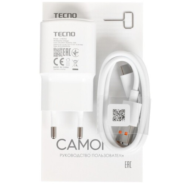 Смартфон Tecno Camon 19 6/128Gb [6,8"/LTE/NFC/Cam64+2+2Mpx/5000mAh/Eco Black]
