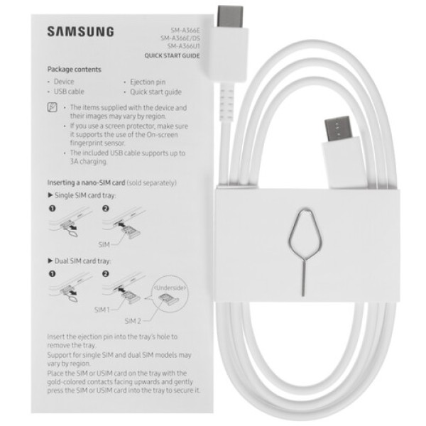 6.7" Смартфон Samsung Galaxy A36 256 ГБ белый