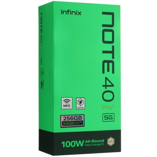 6.78" Смартфон Infinix NOTE 40 Pro+ 5G 256 ГБ зеленый