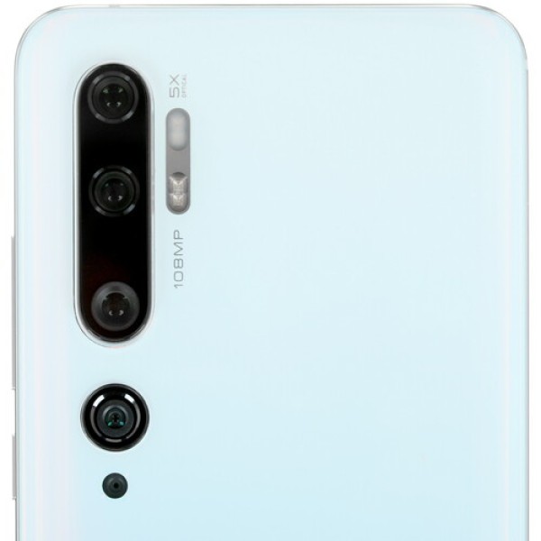 Смартфон Xiaomi Mi Note 10 6,47" Glacier White /128GB 2x2.2Ghz 6x1.8Ghz/6144Gb/1080x2340/Super Amoled/2SIM/LTE/NFC/Cam108+12+20+2Mpx/5260mAh/Android 9