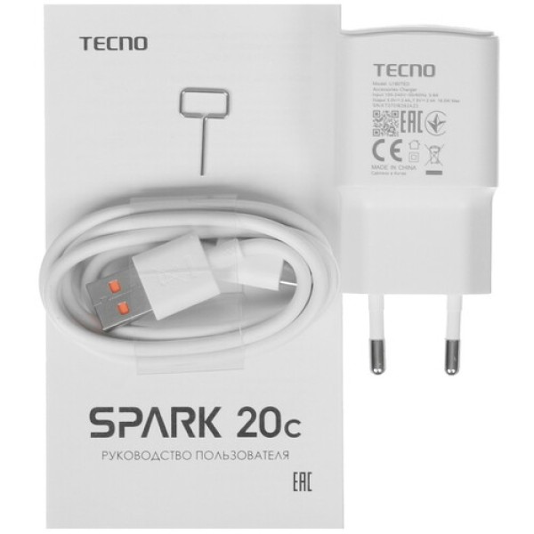 6.56" Смартфон Tecno SPARK 20C 128 ГБ черный