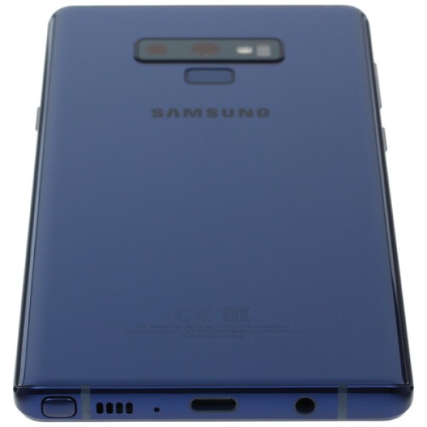 Смартфон Samsung Galaxy Note 9 6.4" 128Gb Blue(Indigo) 8(4x2,9Ghz+4x1,9Ghz)/6144Mb/2960x1440/sAMOLED/2SIM/LTE/NFC/Cam12+12/4000mAh/Android 7.1