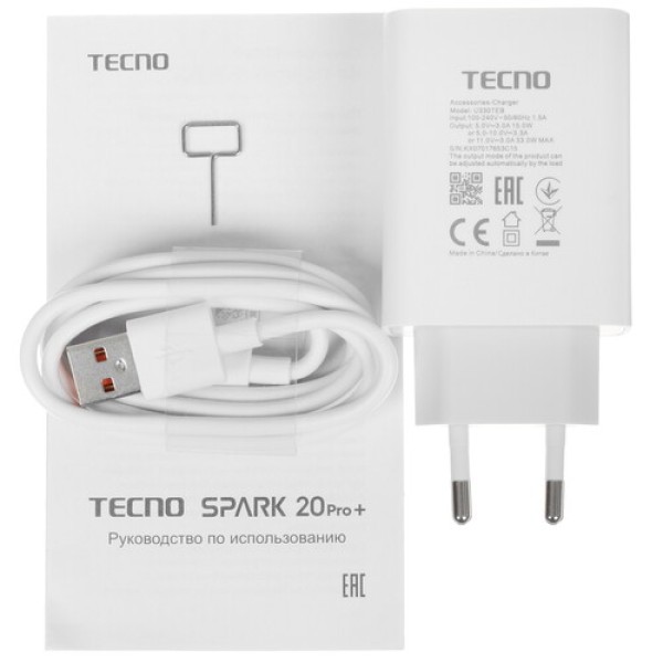 6.78" Смартфон Tecno SPARK 20 Pro+ 256 ГБ белый