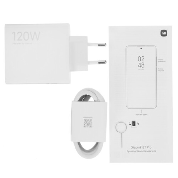 Смартфон Xiaomi 12T Pro 12/256Gb [6.67"/5G/NFC/Cam200Mpx/5000mAh/Cosmic Black]