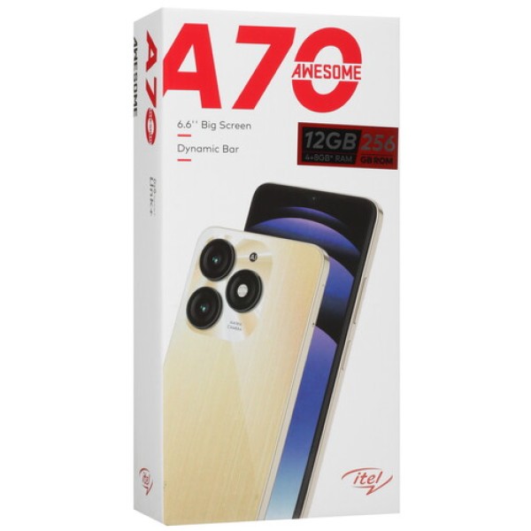 6.6" Смартфон Itel A70 256 ГБ золотистый