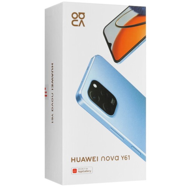 6.52" Смартфон HUAWEI nova Y61 128 ГБ синий