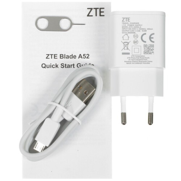 6.52" Смартфон ZTE Blade A52 64 ГБ серый