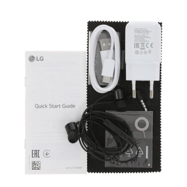 Смартфон LG G7 6.1" 64Gb Black 8(4x2,8Ghz+4x1,8Ghz)/4096Mb/3120x1440/IPS/NFC/2SIM/LTE/Cam16+16/3000mAh/Android 8.0