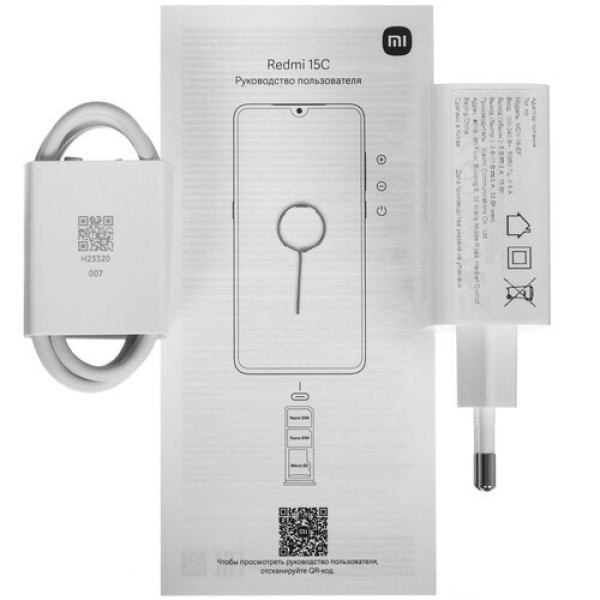 6.9" Смартфон Xiaomi Redmi 15C 256 ГБ зеленый