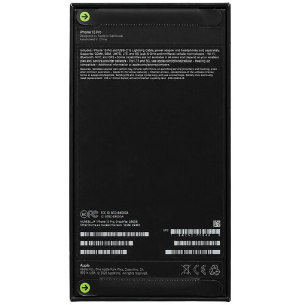 Смартфон Apple iPhone 13 Pro 256Gb Graphite [MLR63LL/A;MLTW3LL/A;MLQM3LL/A;MLTP3LL/A]