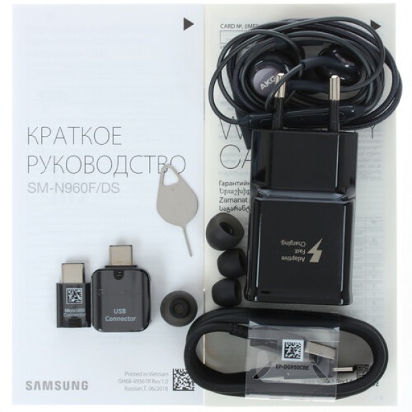 Смартфон Samsung Galaxy Note 9 6.4" 128Gb Blue(Indigo) 8(4x2,9Ghz+4x1,9Ghz)/6144Mb/2960x1440/sAMOLED/2SIM/LTE/NFC/Cam12+12/4000mAh/Android 7.1