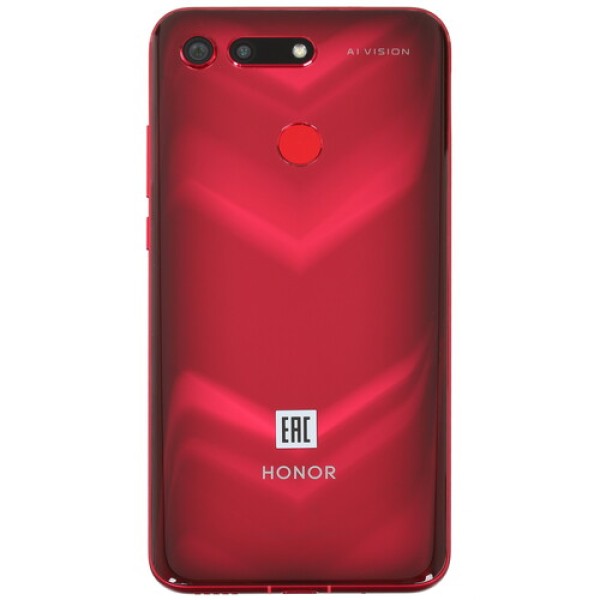 Смартфон Honor View 20 6.4" 256Gb Red 8(4x1,8Ghz+2x2.6Ghz+2x1,9Ghz)/8192Mb/2310x1080/IPS/2SIM/LTE/NFC/Cam48+24/4000mAh/Android 9.0