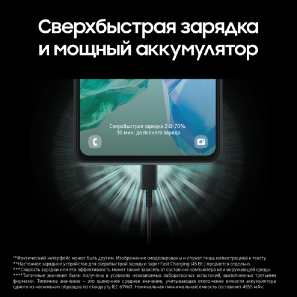 6.7" Смартфон Samsung Galaxy M55 128 ГБ черный