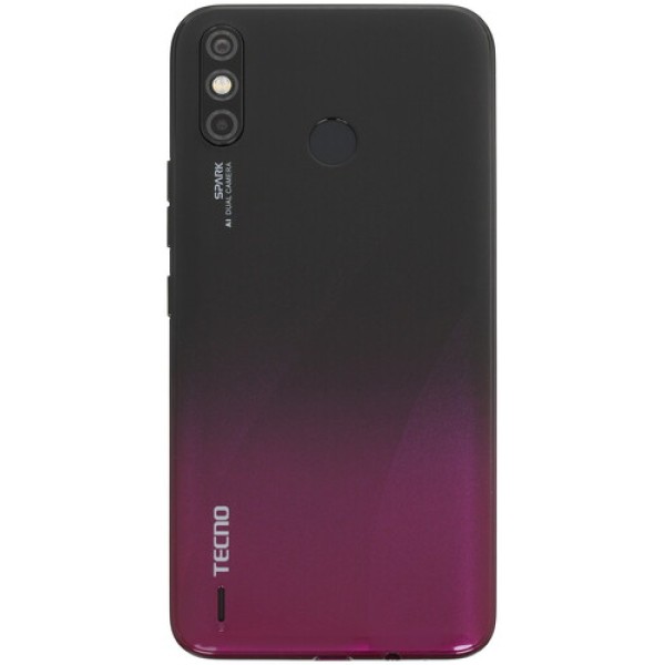 Смартфон Tecno Spark 4 Air 6.088" 32Gb Royal purple MT6761/4x2,0Ghz/2048Mb/1560x720/2SIM/LTE/Cam13+0.8/3000mAh/Android 9