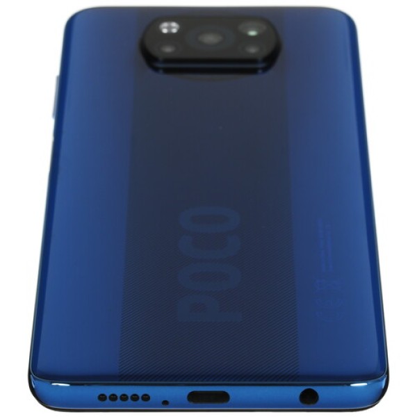 Смартфон Poco X3 6/128Gb [6,67"/LTE/NFC/Cam64Mpx/5160mAh/Blue]