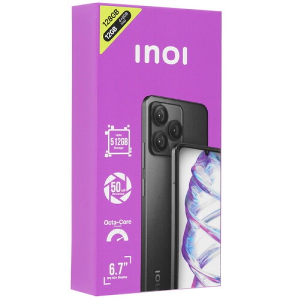 6.75" Смартфон INOI A54 128 ГБ черный