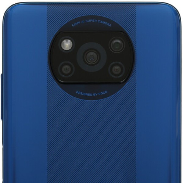 Смартфон Poco X3 6/128Gb [6,67"/LTE/NFC/Cam64Mpx/5160mAh/Blue]