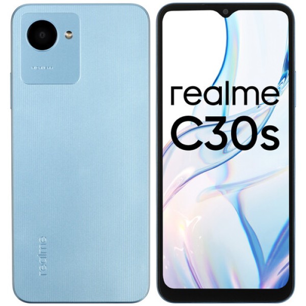 6.5" Смартфон realme C30s 64 ГБ голубой