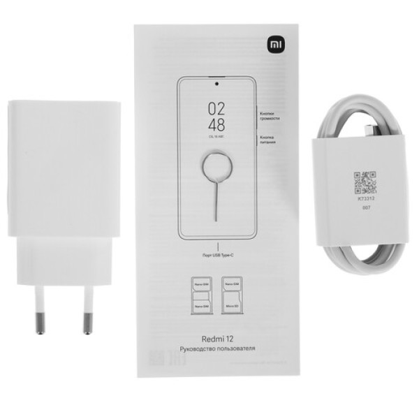6.79" Смартфон Xiaomi Redmi 12 4G 256 ГБ черный