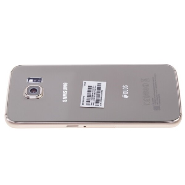 Смартфон Samsung SM-G920 Galaxy S6 5.1" 64Gb Gold 8x1.5Ghz/3072Mb/2560x1440/2SIM/3G/LTE6/GPS/Cam16/2550mAh/Android 5.0