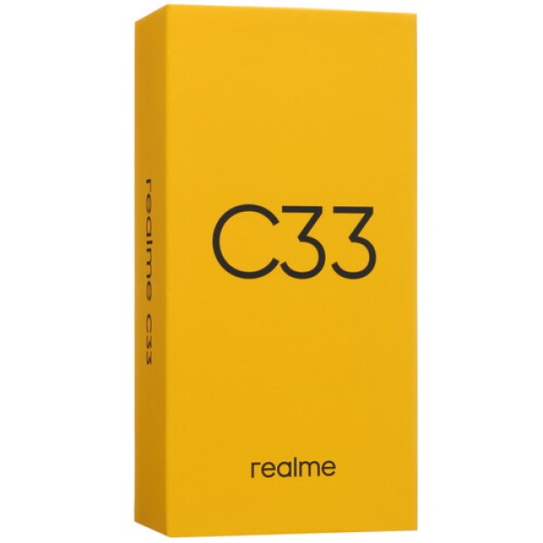 Смартфон realme C33 3/32Gb [6.5"/LTE/NFC/Cam50+2Mpx/5000mAh/Чёрный]