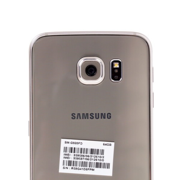 Смартфон Samsung SM-G920 Galaxy S6 5.1" 64Gb Gold 8x1.5Ghz/3072Mb/2560x1440/2SIM/3G/LTE6/GPS/Cam16/2550mAh/Android 5.0