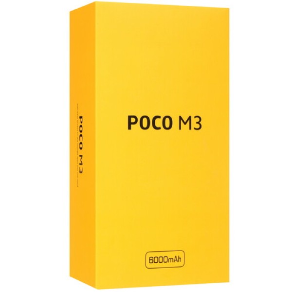 Смартфон POCO M3 4/64Gb [6,53"/LTE/Cam48Mpx/6000mAh/Black]