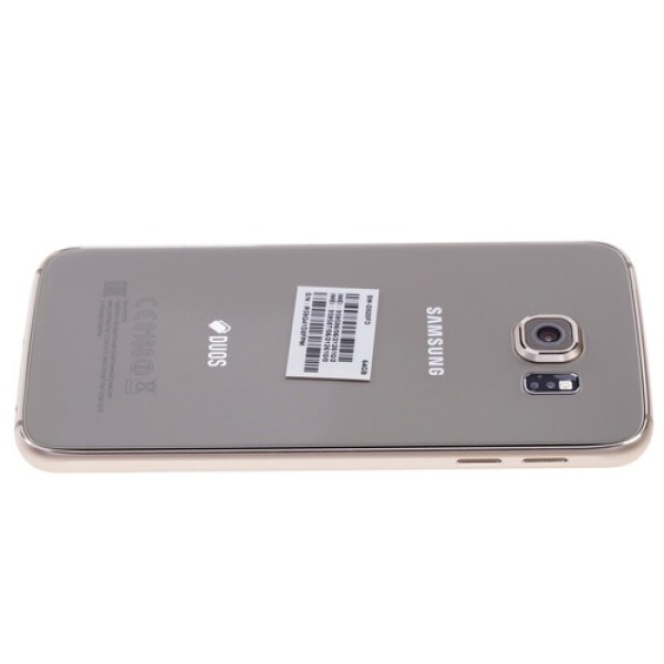 Смартфон Samsung SM-G920 Galaxy S6 5.1" 64Gb Gold 8x1.5Ghz/3072Mb/2560x1440/2SIM/3G/LTE6/GPS/Cam16/2550mAh/Android 5.0