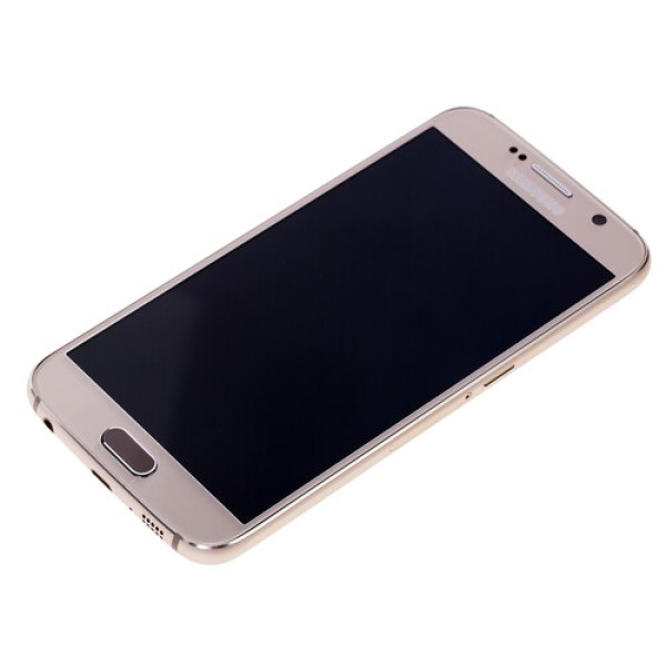 Смартфон Samsung SM-G920 Galaxy S6 5.1" 64Gb Gold 8x1.5Ghz/3072Mb/2560x1440/2SIM/3G/LTE6/GPS/Cam16/2550mAh/Android 5.0