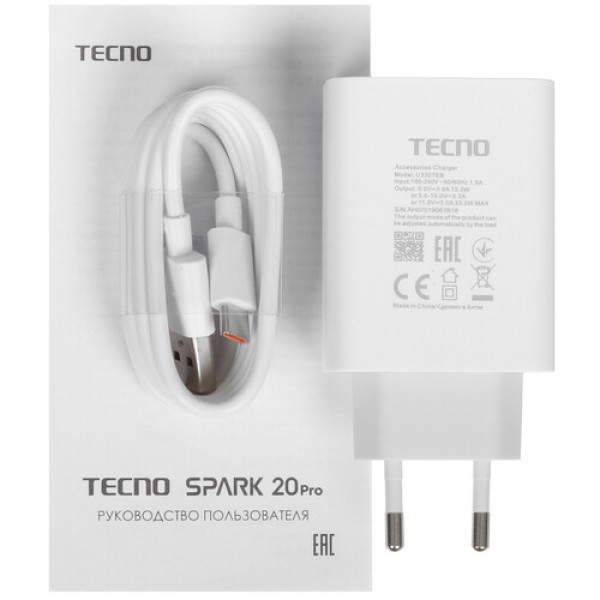 6.8" Смартфон Tecno SPARK 20 Pro 256 ГБ черный