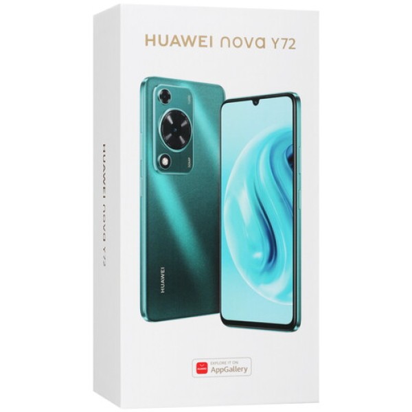 6.75" Смартфон HUAWEI nova Y72 128 ГБ зеленый