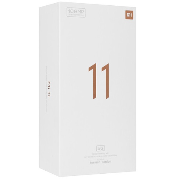 Смартфон Xiaomi Mi 11 8/256Gb [6,81"/5G/NFC/Cam108Mpx/4600mAh/Midnight Gray]