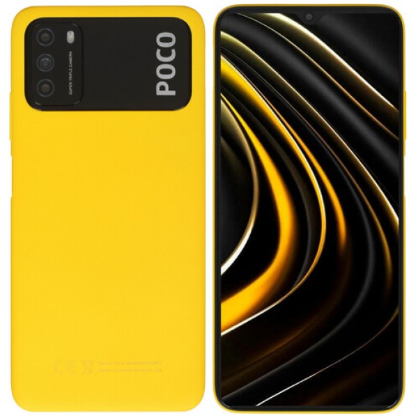 Смартфон POCO M3 4/128Gb [6,53"/LTE/Cam48Mpx/6000mAh/Yellow]