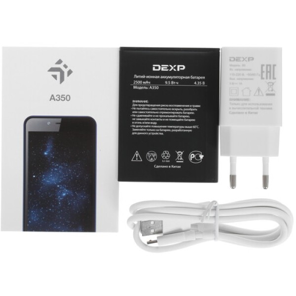5" Смартфон DEXP A350 32 ГБ зеленый